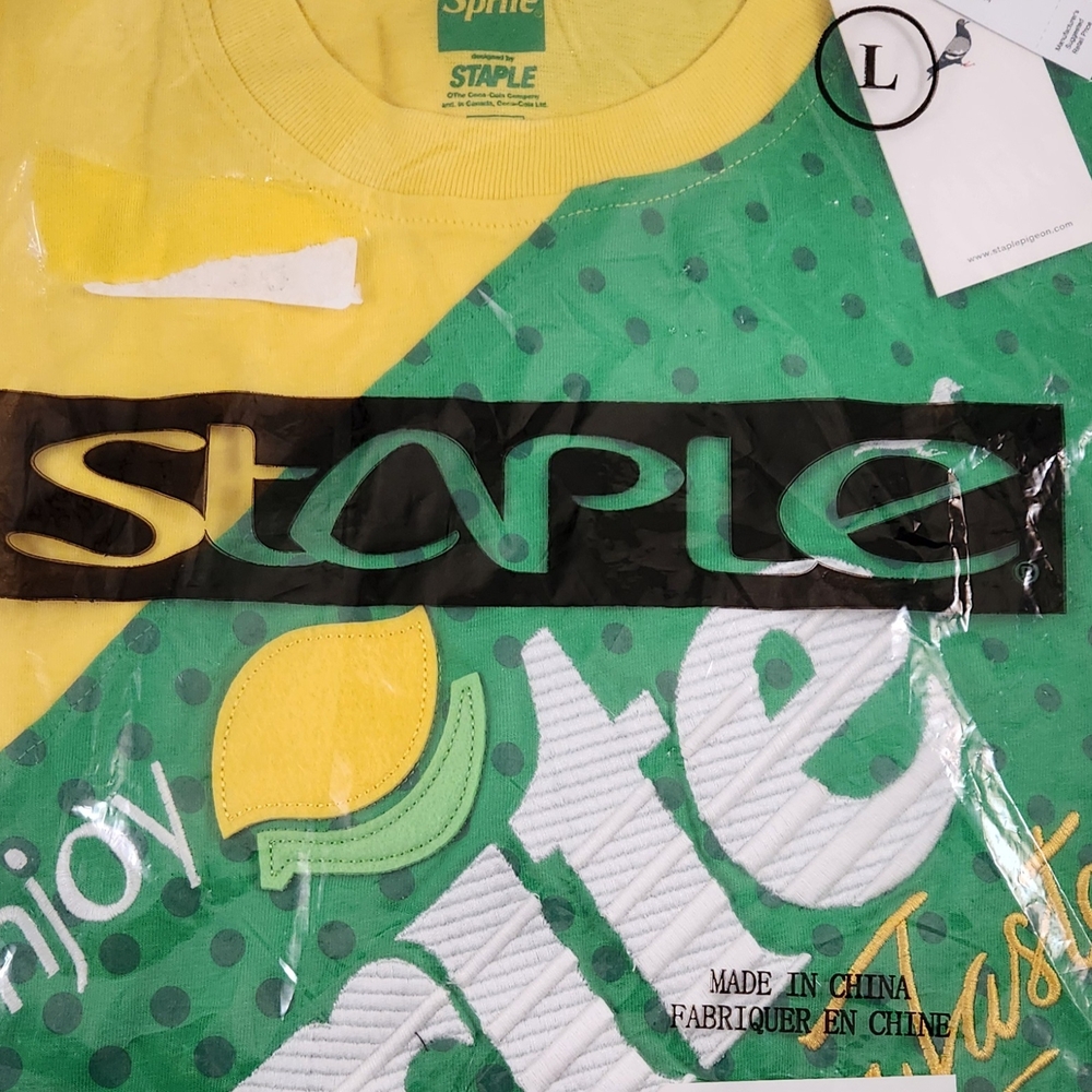 Staple Sprite Lime Yellow and Green Graphic T-Shirt